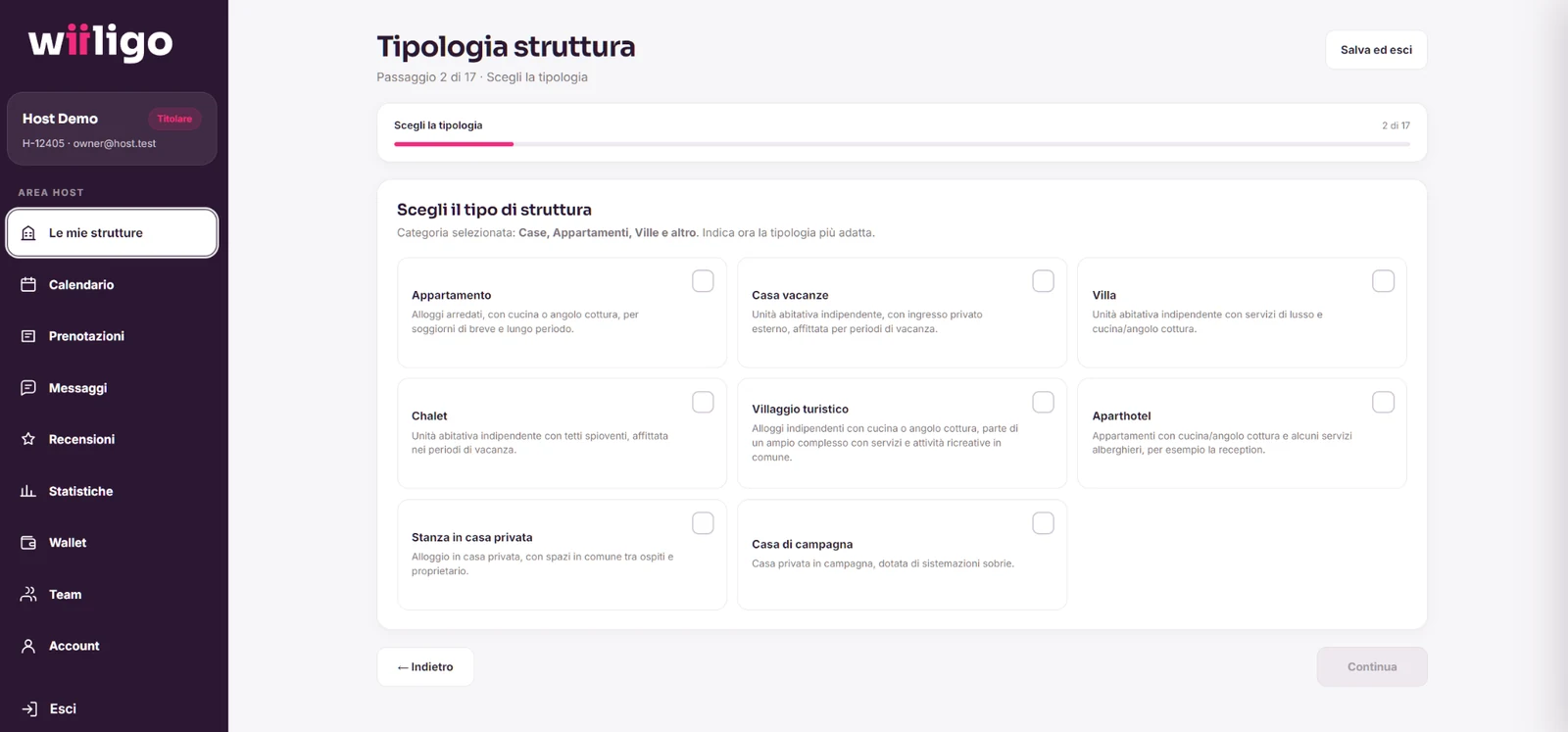 Wiiligo host interface